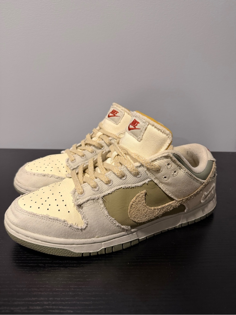 Nike Dunk Low Light Bone Dark Stucco FZ4341-100 Women’s Size 10 Sneakers
